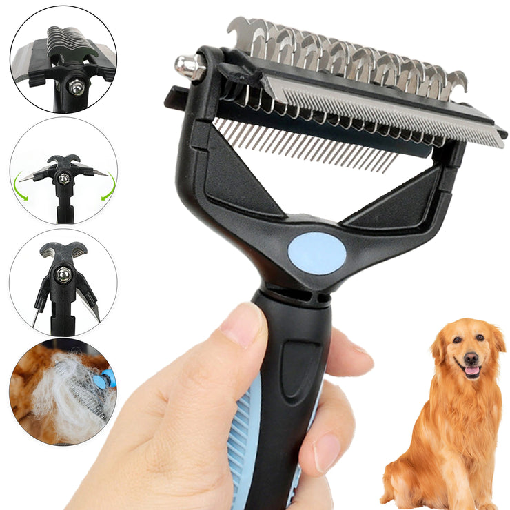 3 In 1 Pet Deshedding Brush Dog Hair Remover Pet